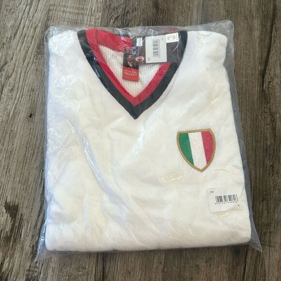 Ac Milan 1963 European Cup Final Retro Collection Away Jacket White Mens Size XL - Picture 6 of 6